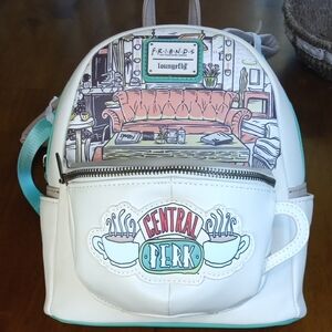 New With Tags Loungefly Friends Central Perk White Backpack